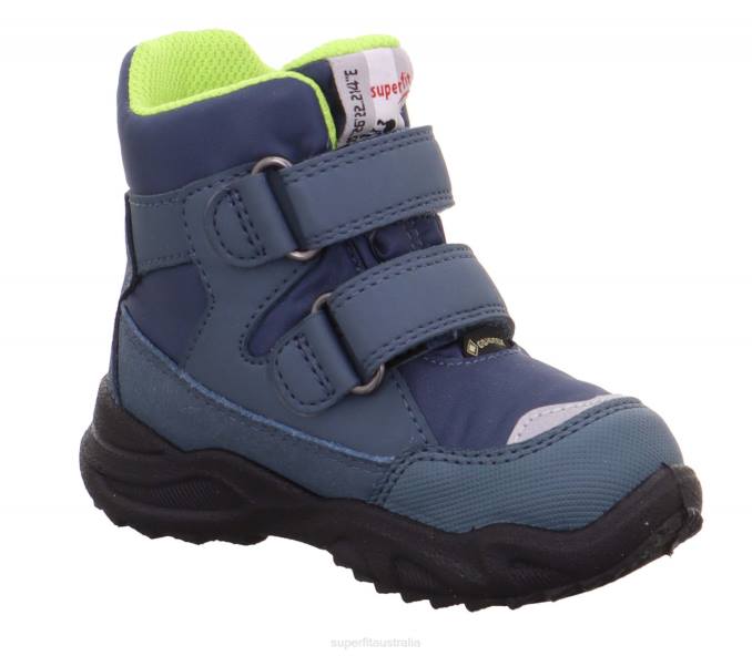 Superfit Blue/Green Babies GLACIER - Boot with Velcro Fastener Z6Z8476