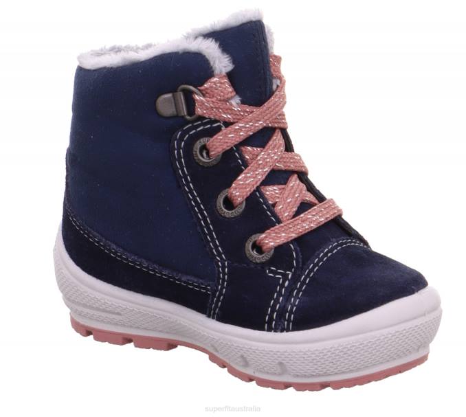 Superfit Blue/Pink Babies GROOVY - Boot with Lacing Z6Z8435