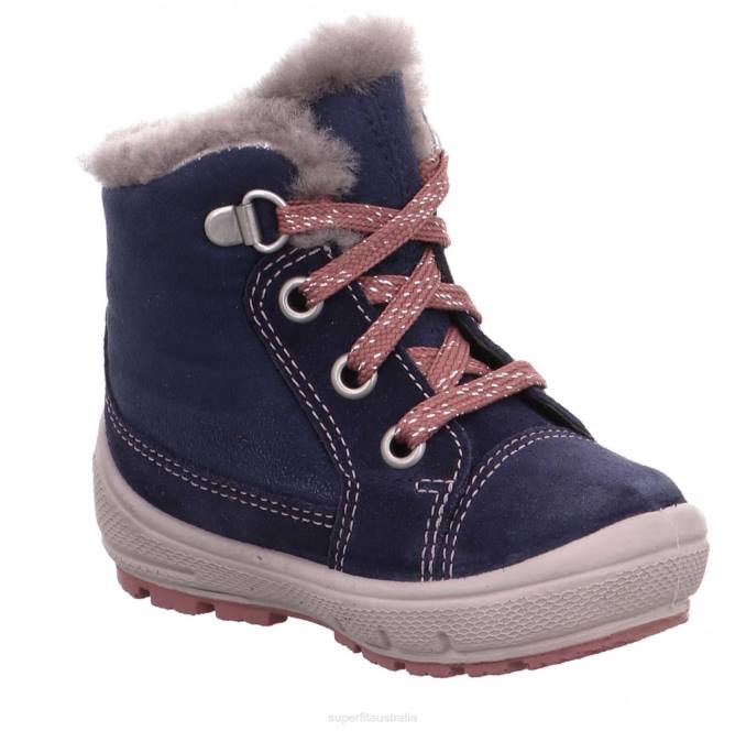 Superfit Blue/Pink Babies GROOVY - Boot with Lacing Z6Z8489