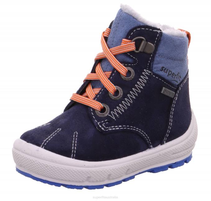 Superfit Blue/Red Babies GROOVY - Boot with Lacing Z6Z8459