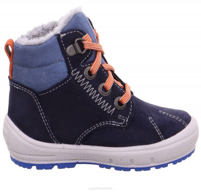 Superfit Blue/Red Babies GROOVY - Boot with Lacing Z6Z8459