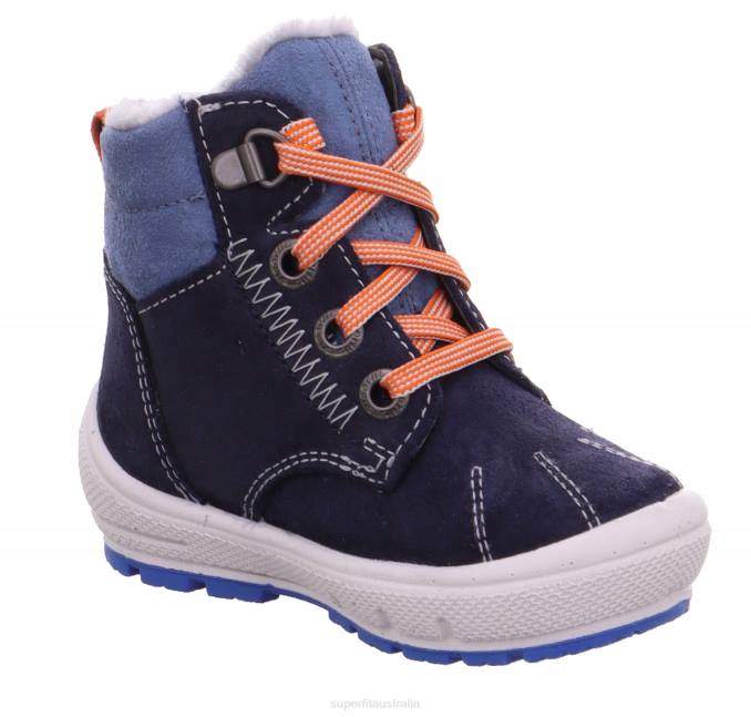 Superfit Blue/Red Babies GROOVY - Boot with Lacing Z6Z8459