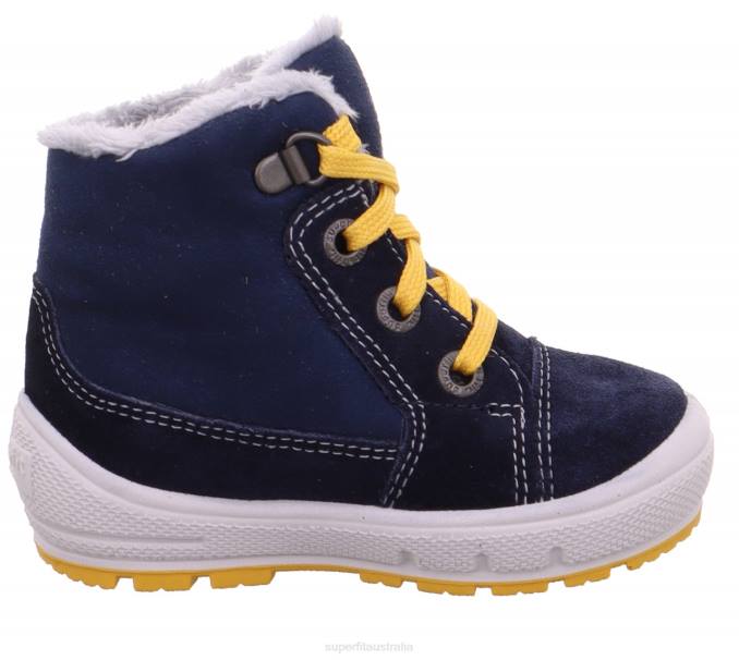 Superfit Blue/Yellow Babies GROOVY - Boot with Lacing Z6Z8486