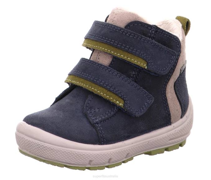 Superfit Blue/Yellow Babies GROOVY - Boot with Velcro Fastener Z6Z8444