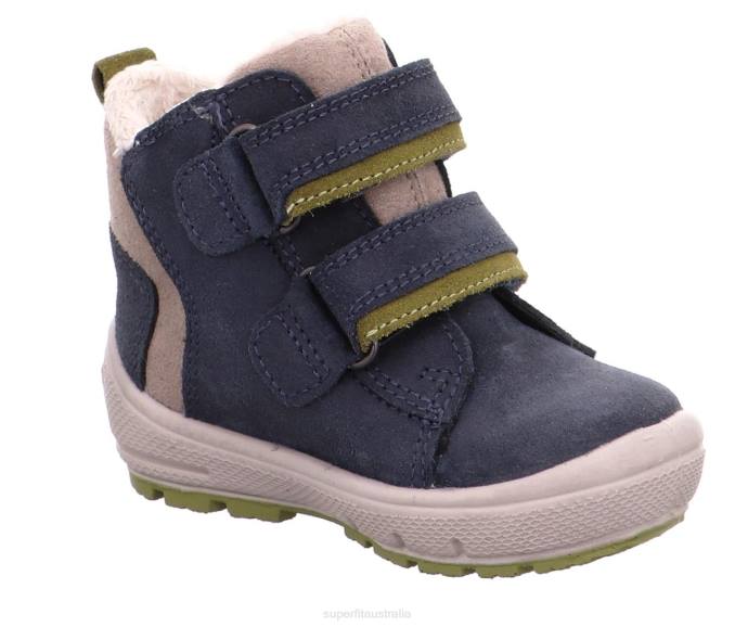 Superfit Blue/Yellow Babies GROOVY - Boot with Velcro Fastener Z6Z8444