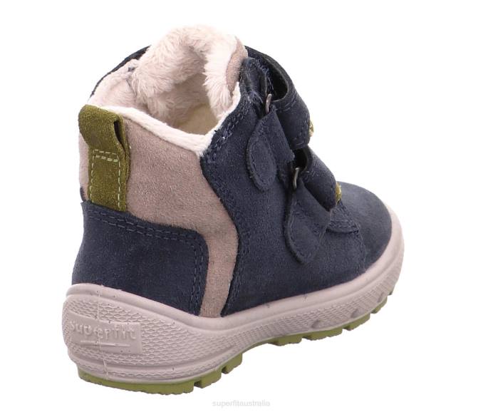 Superfit Blue/Yellow Babies GROOVY - Boot with Velcro Fastener Z6Z8444