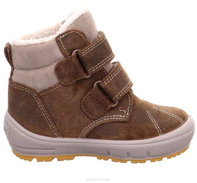 Superfit Brown/Beige Babies GROOVY - Boot with Velcro Fastener Z6Z8480