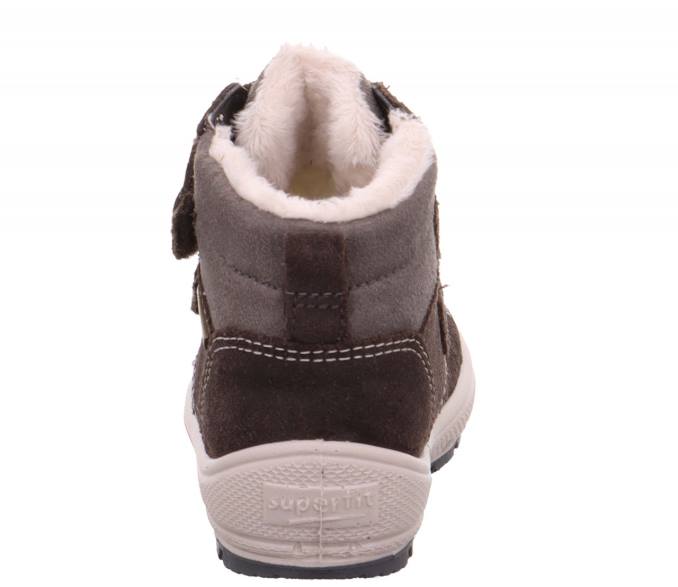 Superfit Brown/Grey Babies GROOVY - Boot with Velcro Fastener Z6Z8470