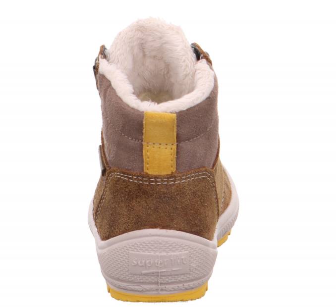 Superfit Brown/Yellow Babies GROOVY - Boot with Lacing Z6Z8464