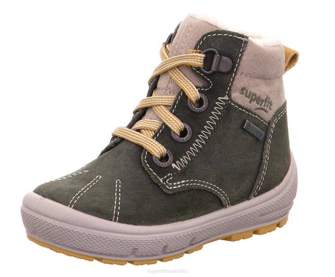 Superfit Green/Beige Babies GROOVY - Boot with Lacing Z6Z8469