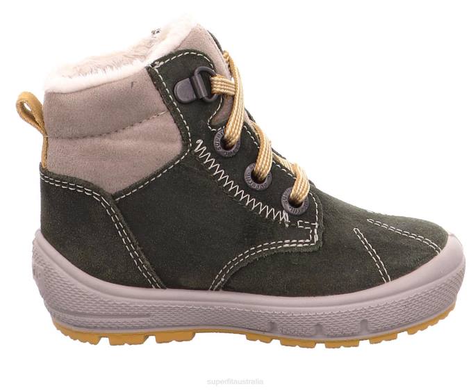 Superfit Green/Beige Babies GROOVY - Boot with Lacing Z6Z8469