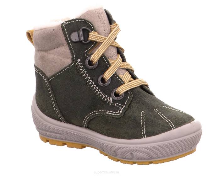 Superfit Green/Beige Babies GROOVY - Boot with Lacing Z6Z8469