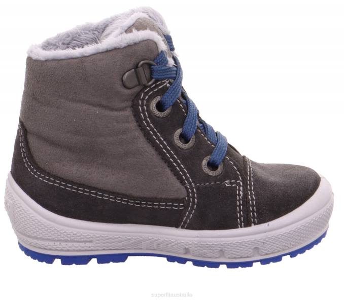 Superfit Grey/Blue Babies GROOVY - Boot with Lacing Z6Z8437