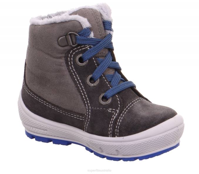 Superfit Grey/Blue Babies GROOVY - Boot with Lacing Z6Z8437