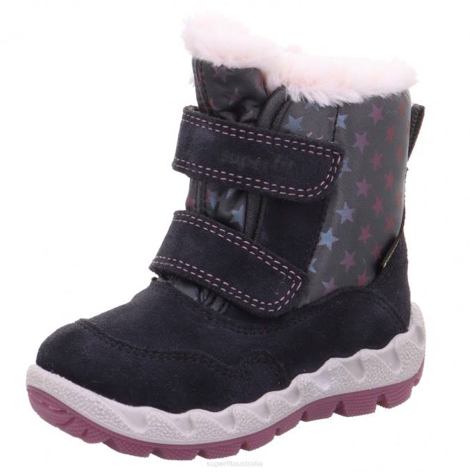 Superfit Grey/Pink Babies ICEBIRD - Boot with Velcro Fastener Z6Z8484