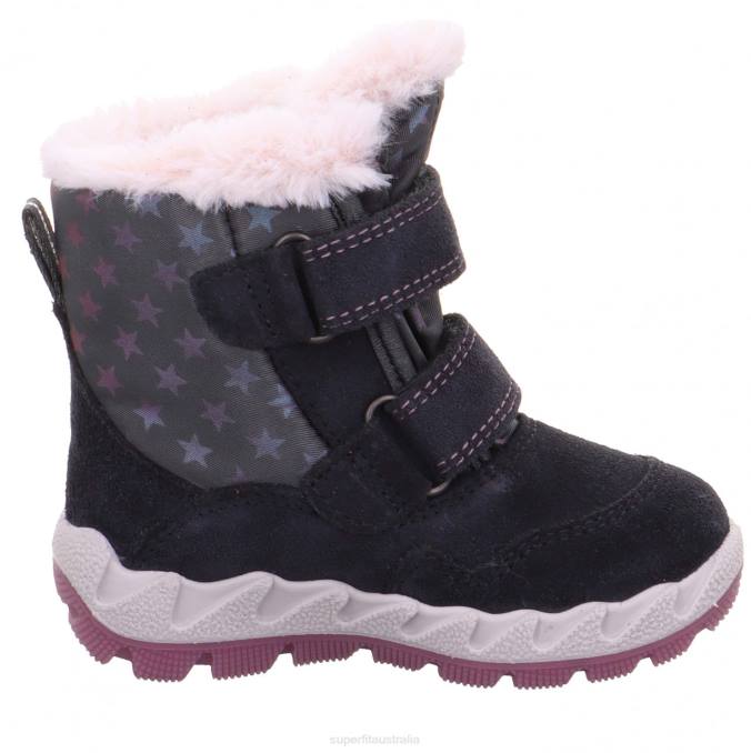 Superfit Grey/Pink Babies ICEBIRD - Boot with Velcro Fastener Z6Z8484