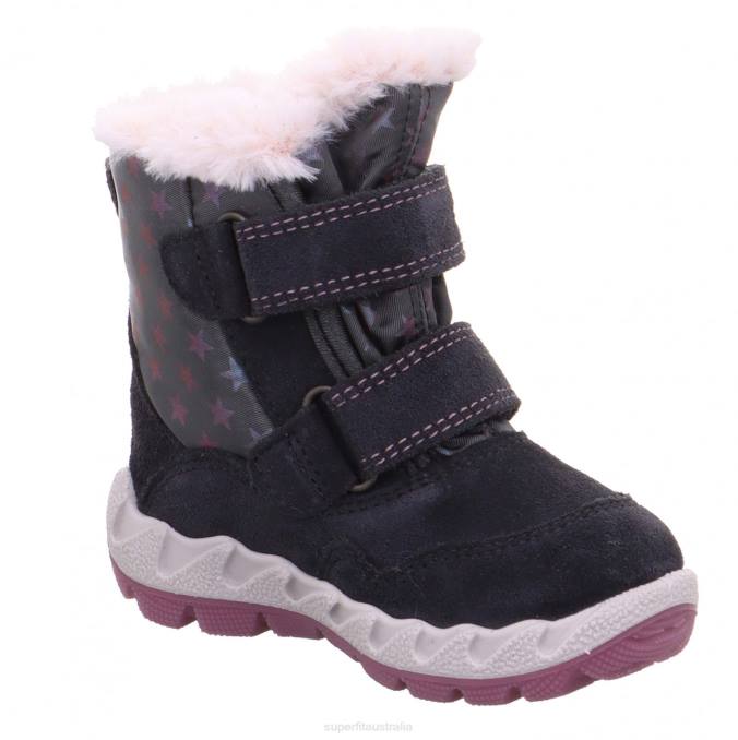 Superfit Grey/Pink Babies ICEBIRD - Boot with Velcro Fastener Z6Z8484