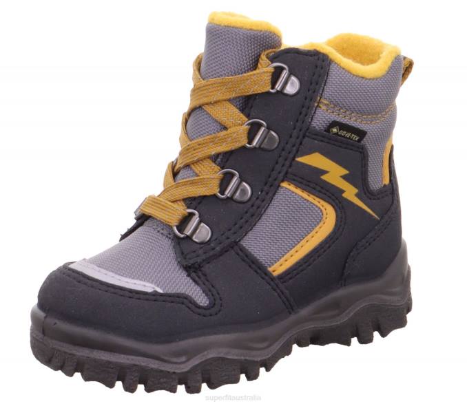 Superfit Grey/Yellow Babies HUSKY1 - Boot with Lacing Z6Z8458