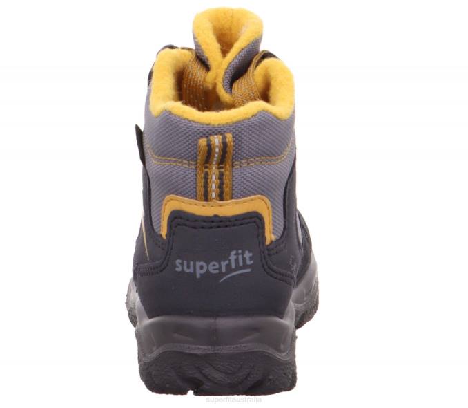 Superfit Grey/Yellow Babies HUSKY1 - Boot with Lacing Z6Z8458