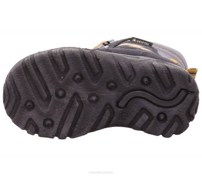 Superfit Grey/Yellow Babies HUSKY1 - Boot with Lacing Z6Z8458