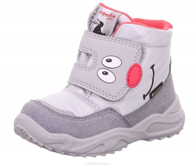 Superfit Light Grey/Pink Babies GLACIER - Boot with Velcro Fastener Z6Z8467