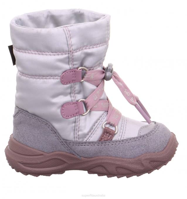 Superfit Light Grey/Purple Babies GLACIER - Boot with Lacing Z6Z8498