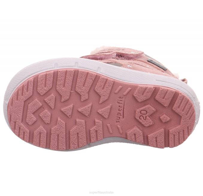 Superfit Pink/Grey Babies GROOVY - Boot with Velcro Fastener Z6Z8445