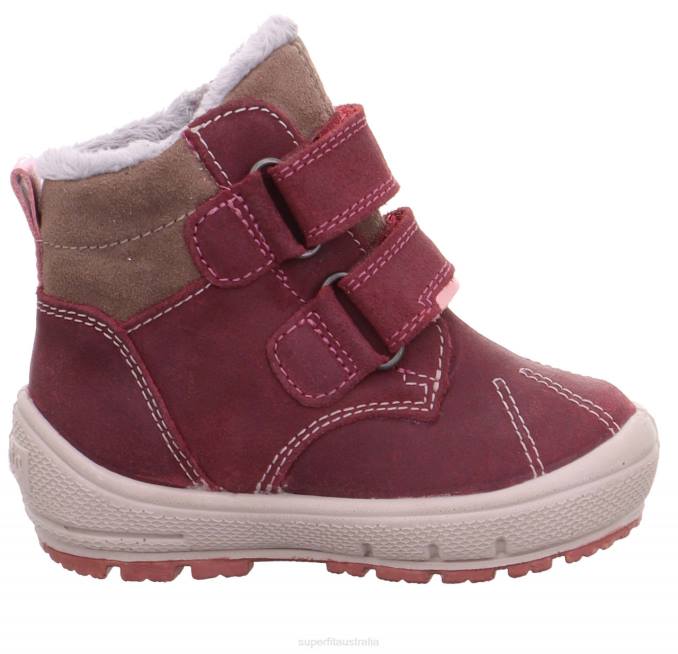 Superfit Pink/Grey Babies GROOVY - Boot with Velcro Fastener Z6Z8450