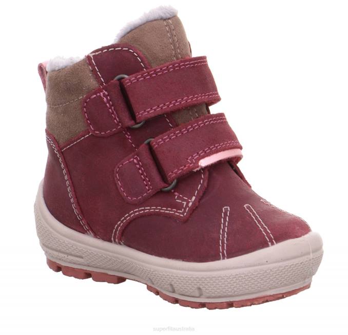 Superfit Pink/Grey Babies GROOVY - Boot with Velcro Fastener Z6Z8450