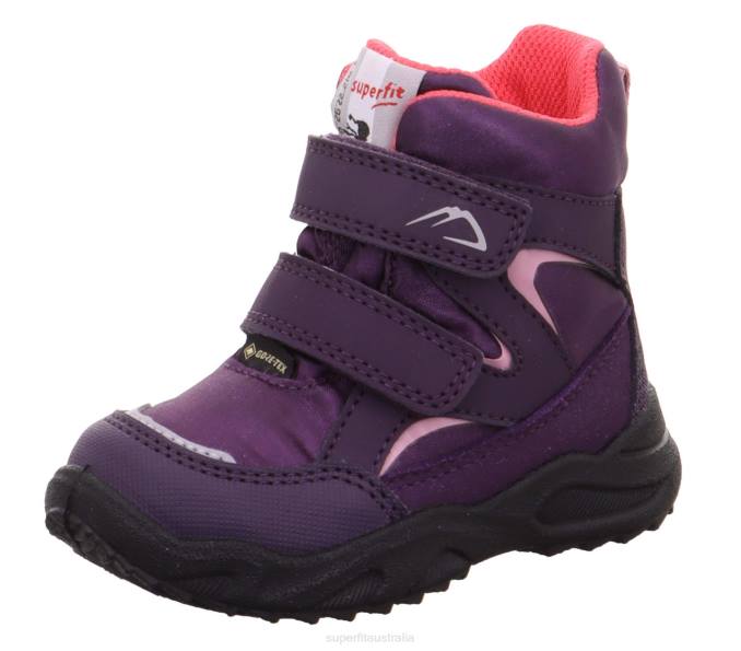 Superfit Purple/Pink Babies GLACIER - Boot with Velcro Fastener Z6Z8440