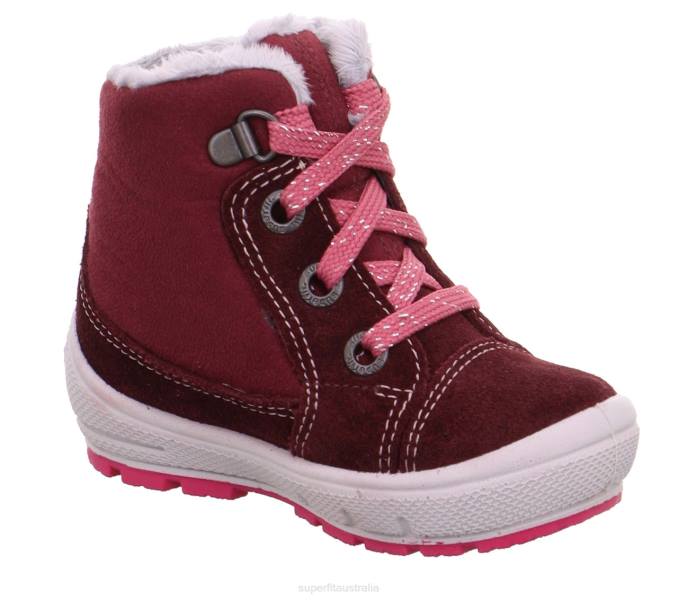 Superfit Red/Pink Babies GROOVY - Boot with Lacing Z6Z8461