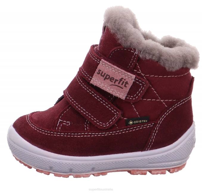 Superfit Red/Pink Babies GROOVY - Boot with Velcro Fastener Z6Z8466