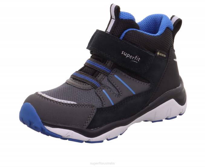 Superfit Black/Blue Babies SPORT5 - Sneakers high with Velcro Fastener Z6Z8408