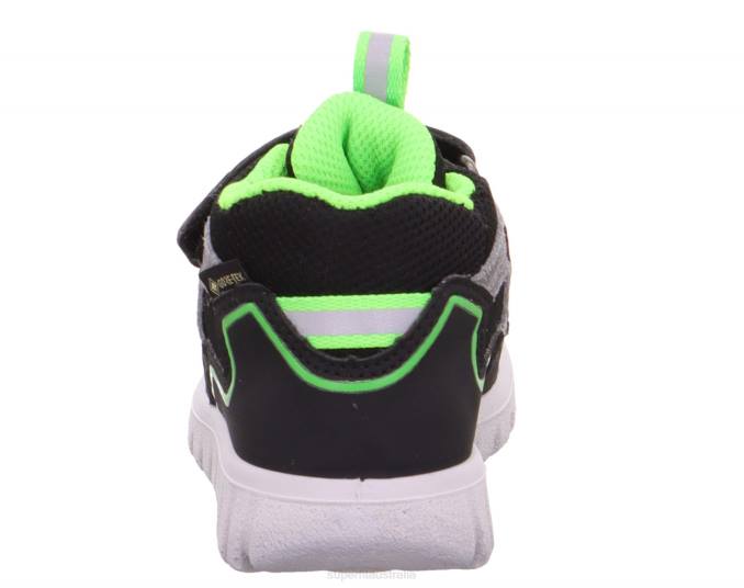 Superfit Black/Green Babies SPORT7 MINI - Sneakers high with Velcro Fastener Z6Z8401