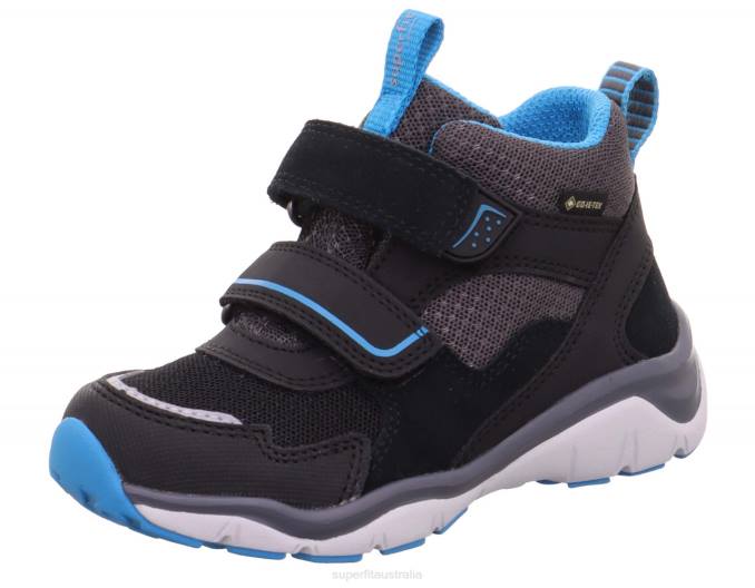 Superfit Black/Light Blue Babies SPORT5 - Sneakers high with Velcro Fastener Z6Z8416