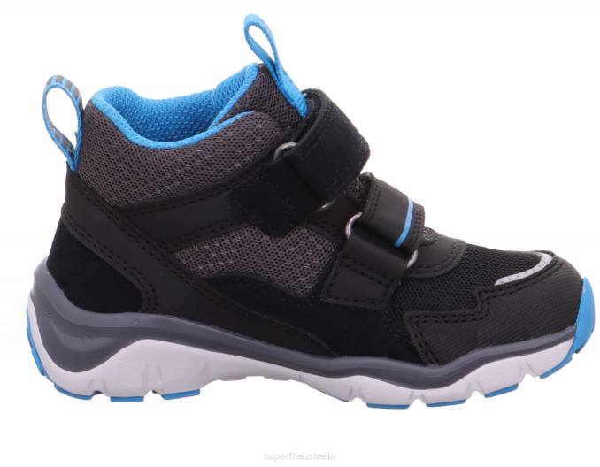 Superfit Black/Light Blue Babies SPORT5 - Sneakers high with Velcro Fastener Z6Z8416