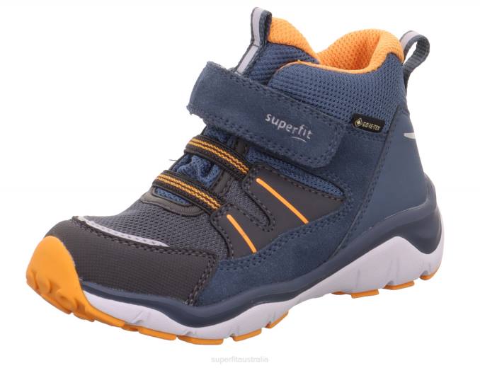 Superfit Blue/Orange Babies SPORT5 - Sneakers high with Velcro Fastener Z6Z8406