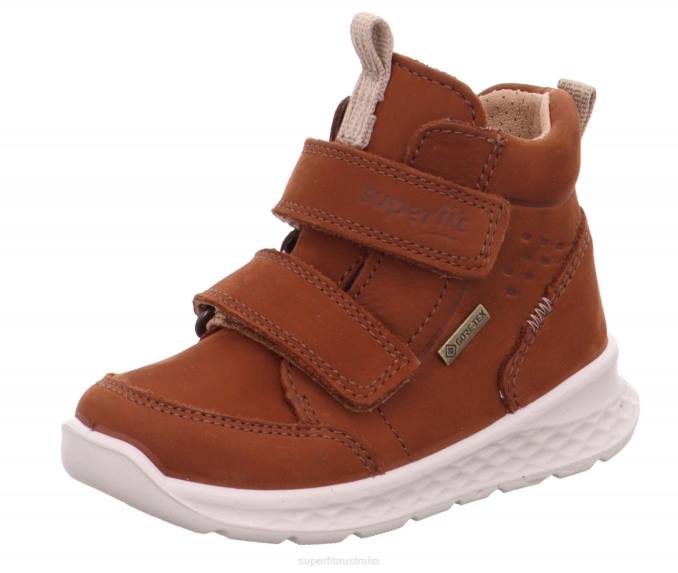 Superfit Brown/Beige Babies BREEZE - Sneakers high with Velcro Fastener Z6Z8405