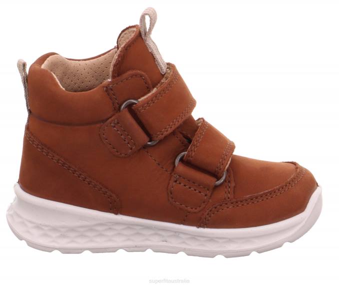 Superfit Brown/Beige Babies BREEZE - Sneakers high with Velcro Fastener Z6Z8405