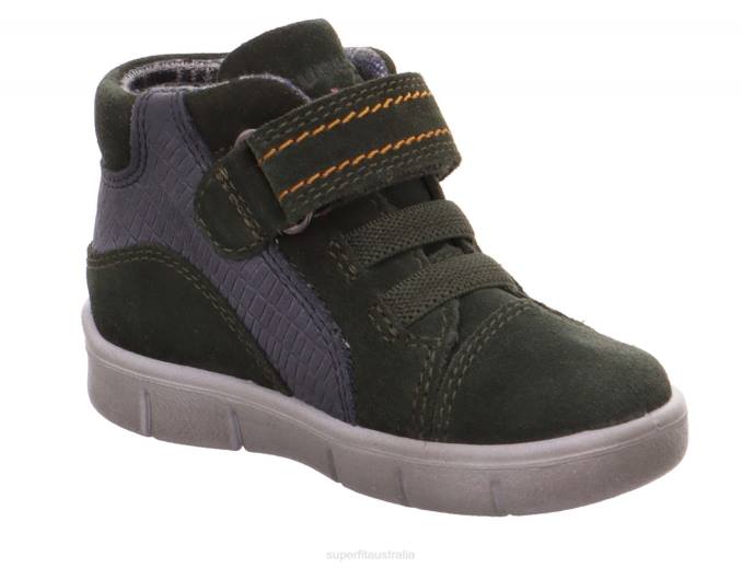 Superfit Green Babies ULLI - Sneakers high with Velcro Fastener Z6Z8431