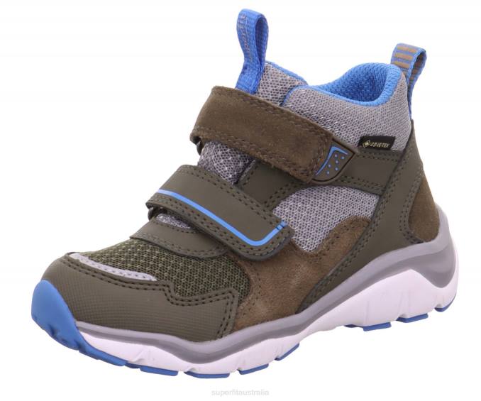 Superfit Green/Light Blue Babies SPORT5 - Sneakers high with Velcro Fastener Z6Z8387