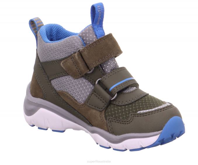 Superfit Green/Light Blue Babies SPORT5 - Sneakers high with Velcro Fastener Z6Z8387