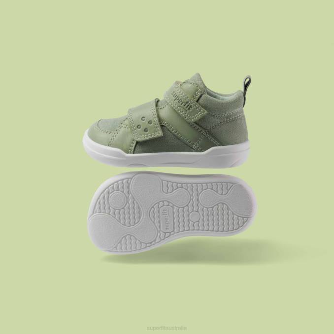 Superfit Light Green Babies SUPERFREE - Sneakers high with Velcro Fastener Z6Z8298