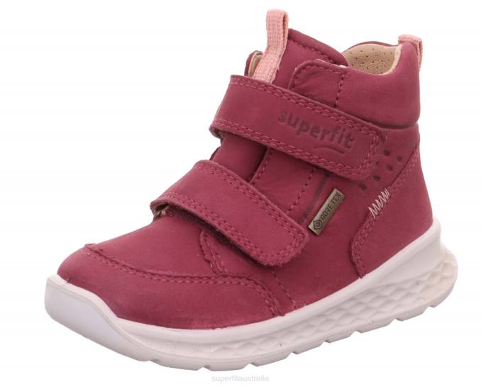 Superfit Pink/Orange Babies BREEZE - Sneakers high with Velcro Fastener Z6Z8433