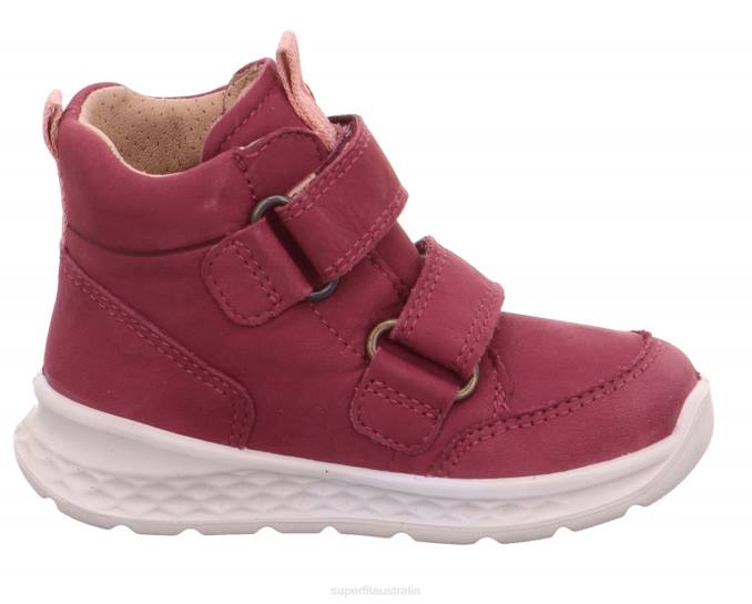 Superfit Pink/Orange Babies BREEZE - Sneakers high with Velcro Fastener Z6Z8433