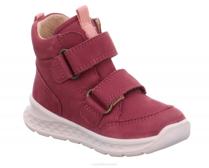 Superfit Pink/Orange Babies BREEZE - Sneakers high with Velcro Fastener Z6Z8433