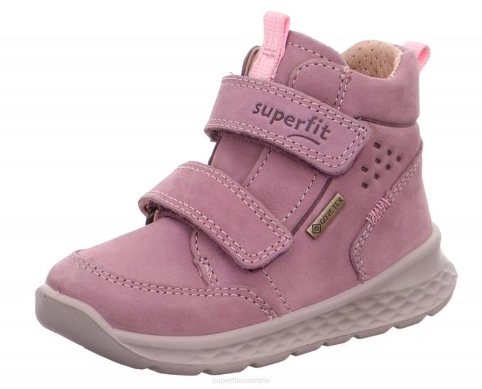 Superfit Purple/Pink Babies BREEZE - Sneakers high with Velcro Fastener Z6Z8371