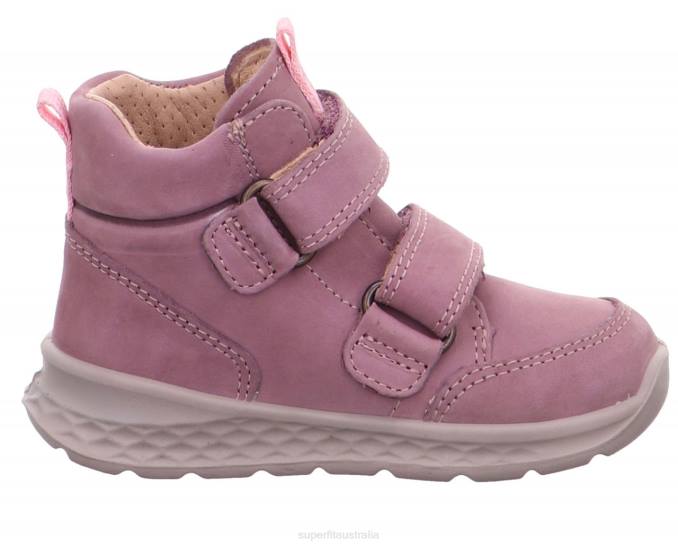 Superfit Purple/Pink Babies BREEZE - Sneakers high with Velcro Fastener Z6Z8371