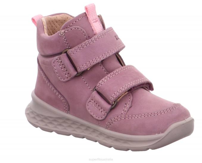 Superfit Purple/Pink Babies BREEZE - Sneakers high with Velcro Fastener Z6Z8371