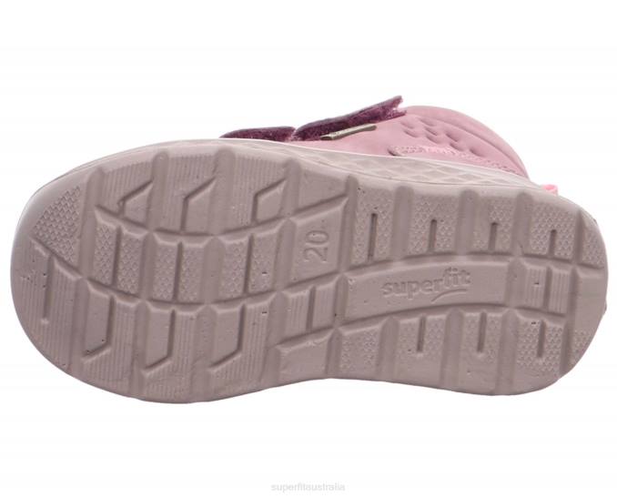 Superfit Purple/Pink Babies BREEZE - Sneakers high with Velcro Fastener Z6Z8371